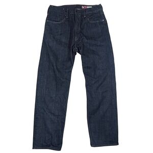 G Star Raw Men Type 49 Relaxed Straight Dark Wash Heavy Denim Jeans Size 32x30